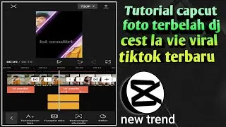 Tutorial capcut foto terbelah dj cest la vie viral tiktok