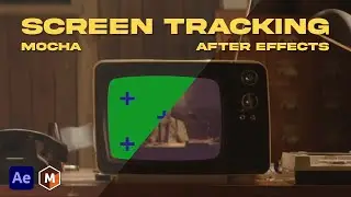 How to Track with Mocha and Recreate CRT TV Effect  | After Effects Tutorial 2024