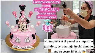 Decoraciones en fondant para pastel de Mickey Mouse!!