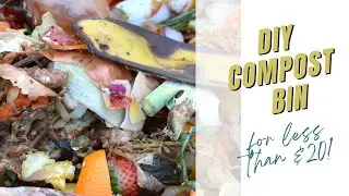 Easy and Free DIY Compost Bin | urban homestead | Preparing the garden for spring