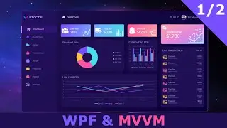 WPF & MVVM/ Modern Main UI Design (Part 1/2) - Repository of Styles, Menu Buttons, Icons, Drag...