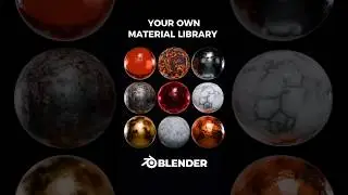 How to make your own material library in Blender🔮