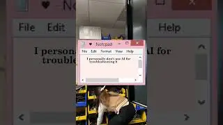 Do you sometimes use AI for troubleshooting at work?