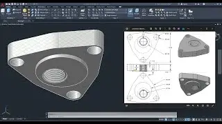 AutoCAD 3D, 3D Modeling, How to drawing differential pressure switch connection, Autodesk, sketches