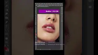 lipstick blowing in Photoshop 