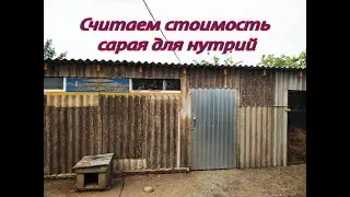СКОЛЬКО СТОИТ ПОСТРОИТЬ САРАЙ ДЛЯ НУТРИЙ?