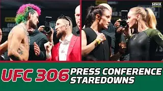 UFC 306 Staredowns: Sean O'Malley, Merab Dvalishvili Have Intense Staredown | Noche UFC