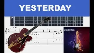 YESTERDAY | #beatles #| Guitar Tab | #tutorial #Mastertabs#BestFreeYoutubeMusic# #pop# #chamberpop
