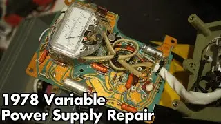 1978 Lambda Variable Power Supply Repair 01: Potentiometer/Rheostat Grease, Burnt FBT-031 Chip