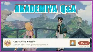 Scholarly in Sumeru | Akademiya Q&A | EASY Cheese Hidden Achievement | Genshin Impact | Sumeru Guide