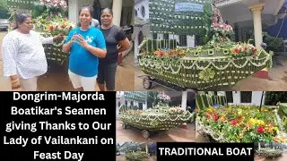 Goan Reporter:Dongrim-Majorda Boatikar's Seamen giving Thanks to Our Lady of Vailankani on Feast Day