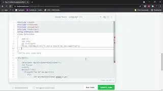 Hackerrank 30 days of code| Day 17| C++| solution and concepts