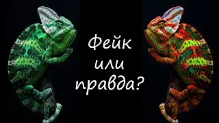 Хамелеон меняет цвет. Фейк или Правда? 