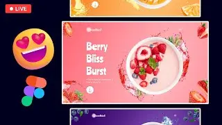 Design this VIRAL ANIMATED UI DESIGN Smoothie SLIDER in Figma Live 🔴😱 Day 11 | 100 Days of UI #viral