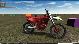 OrionX3D + Newton 4: Motocross Multibody Test 2 - Without Treadmill Experimental (WiP)