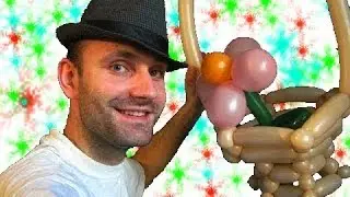 Корзина из шариков шдм аэродизайн ★ basket balloons