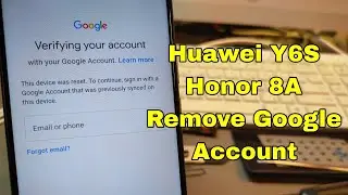 One Click! Huawei Y6s/ Honor 8A (JAT-L29), Remove Google Account, Bypass FRP. UnlockTool.