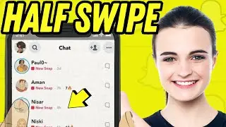 How to half swipe on snapchat (2024 UPDATED)