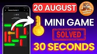 20 AUGUST Mini Game Hamster Kombat | Hamster Kombat Key | Mini Game Puzzle (Solved 100%)