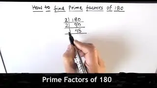 How to find factors of 180 by prime factorization / Factors of 180 / Prime Factors of 180