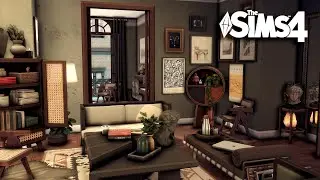 Dark Eclectic apartment | The sims 4 apartment renovation