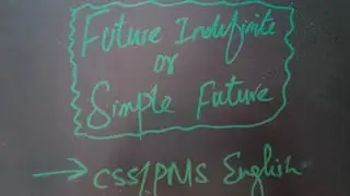 Future Indefinite | Simple Future #css #pms #basicenglishgrammar #tenses