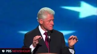 Watch President Clinton Deliver Nomination Address at the DNC