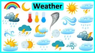 WEATHER VOCABULARY IN ENGLISH ☀️ 🌦 | Improve vocabulary & pronunciation