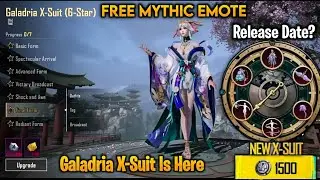 Finally New Galadria X-Suit Is Here - Free Mythic Emotes - New X Suit 3D Leaks & Release Date |PUBGM