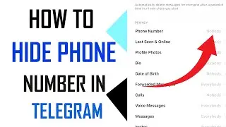 how to hide phone number in telegram - Full Guide