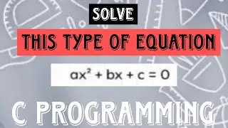 solve quadratic equation using c program | #clanguage #cprogramming