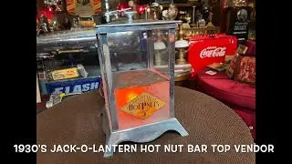 1930's Jack O Lantern Hot Nut Bar Top Vendor FOR SALE $495