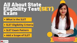 All about Set Exam | State Eligibility Exam | Career Guidence With Roshni maam