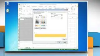 How to alternate the color between rows in Excel 2013 in Windows® 7