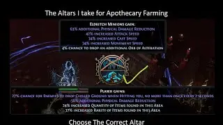 The Eldritch Altars I take for Apothecary Farming - Path of Exile 3.22