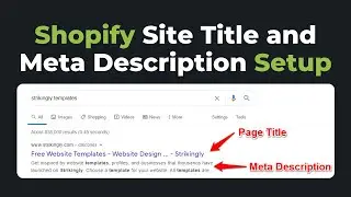 How To Change Shopify Meta Title and Description