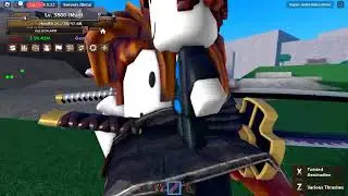Awakened Authentic Triple Katana Showcase! (King Legacy Roblox)