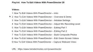 1How To Edit Videos With PowerDirector 20   Intro