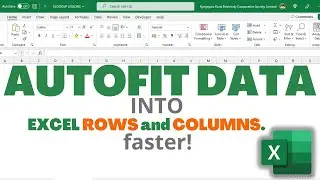 ☑️Autofit Data into Rows & Columns [THE FASTEST METHOD] using Excel Shortcut Key Combinations.