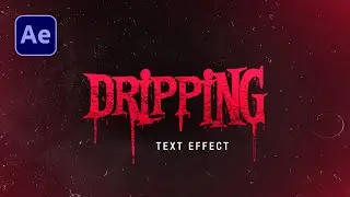 Dripping Text Effect in After Effects - After Effects Tutorial - Motion Graphics