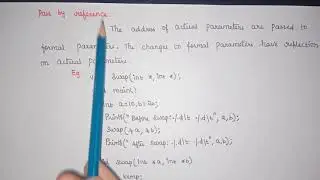 L:48 Parameter Passing in function | call by value | call by reference | PPS |JNTUH|Programming in C