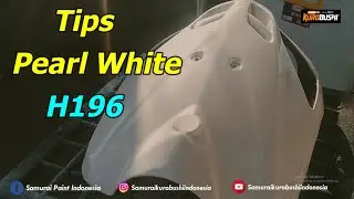 Samurai Paint : Tips Pengecatan Putih Mutiara Pearl White H196 (Honda)