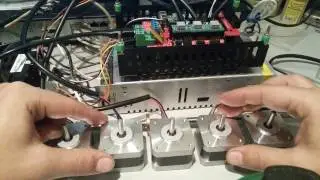 Посылка с двигателями nema17, столом MK2A 300*300,  ходовые винты THSL-400-8D.