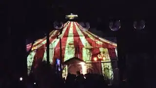 Projection Mapping on Haunted Forests Entrance