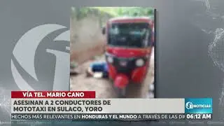 Asesinan a 2 conductores de mototaxi en Sulaco, Yoro