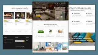 Responsive Furniture Website Using HTML CSS & JAVACRIPT | For Beginners