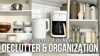 extreme kitchen decluttering and organization + new drip coffee maker | DAY IN MY LIFE VLOG