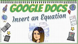 Equations in Google Docs