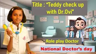 Doctor Roleplay | Teddy's Checkup on National Doctors Day 1st July