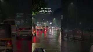 Rains change from "What Lovely to "Vaat Laavli" in just 30 minutes🤣 #shorts #ytshorts #pune